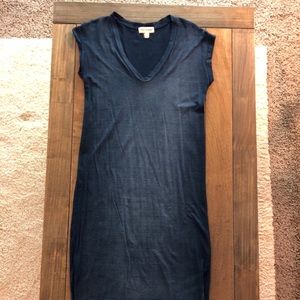Cloth and Stone faded navy t-shirt dress